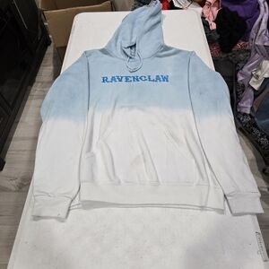 Ravenclaw Light Blue to White Ombre Crewneck Hoodie